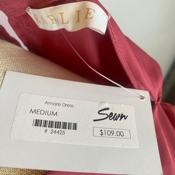 NWT Karlie Amore Long Maxi Sleeveless Dress Elastic Waist & Belt Womens Medium - Picture 5 of 13